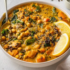 vegan creamy wild rice soup