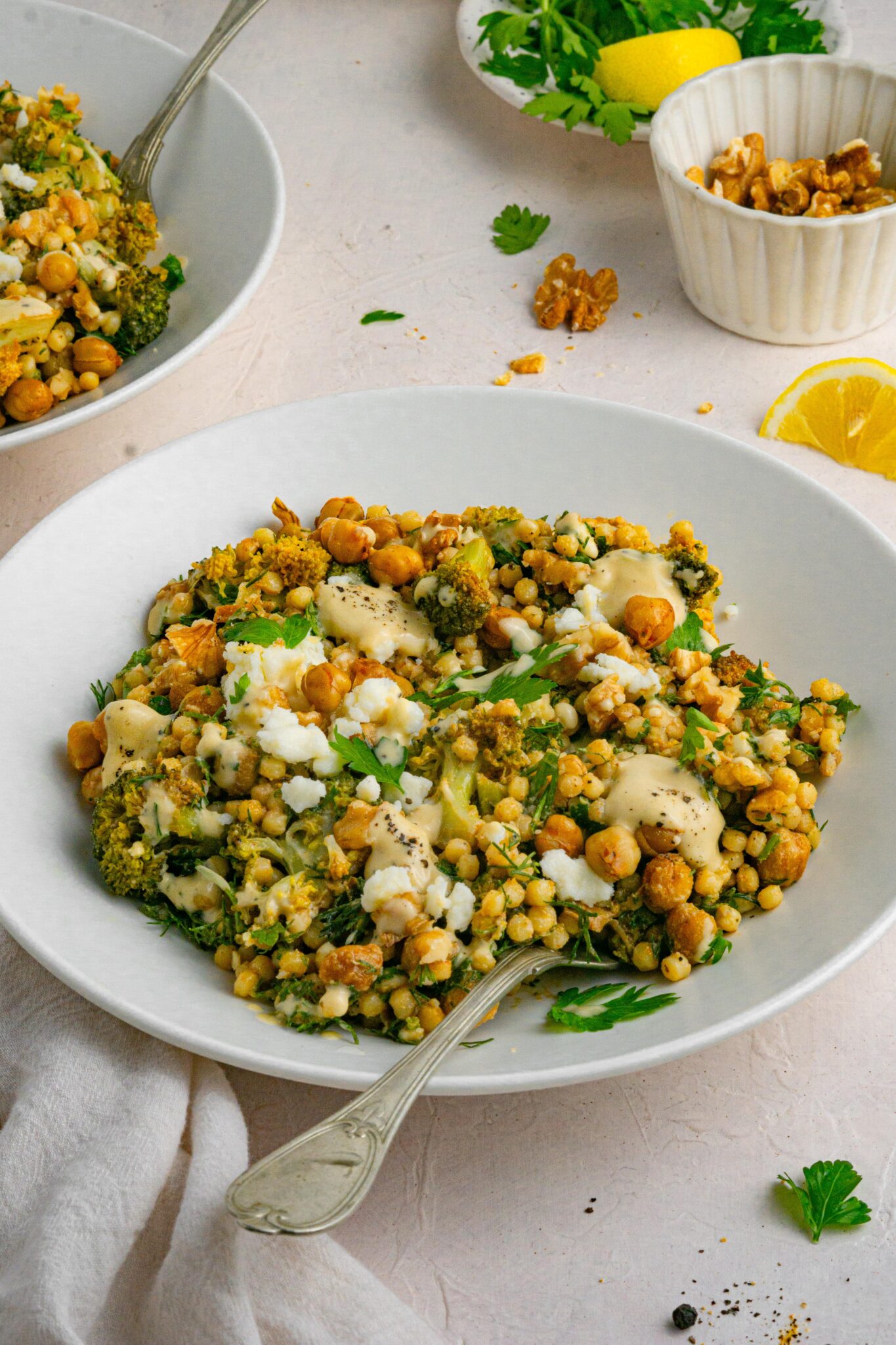 Warm Broccoli Couscous Salad - PlantYou