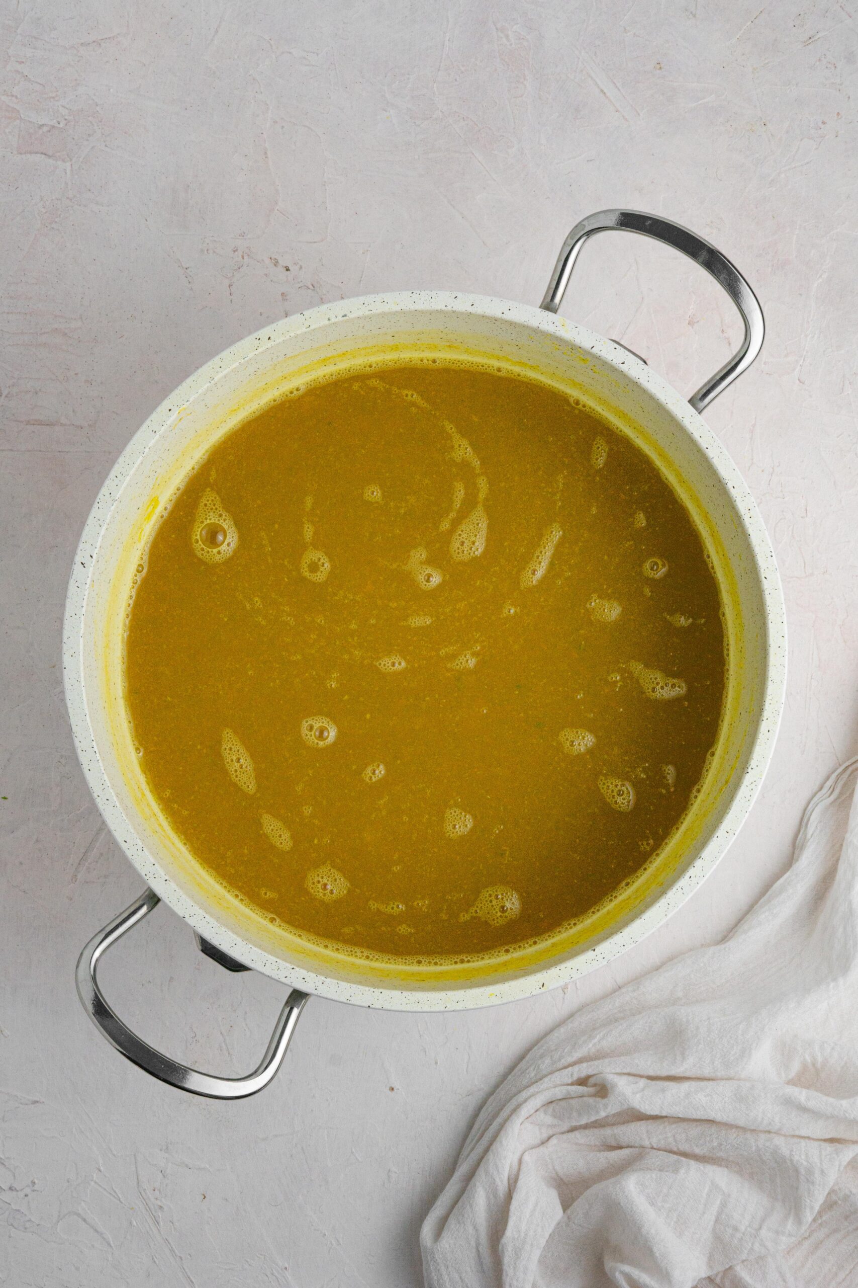 hidden veggie broth blended together