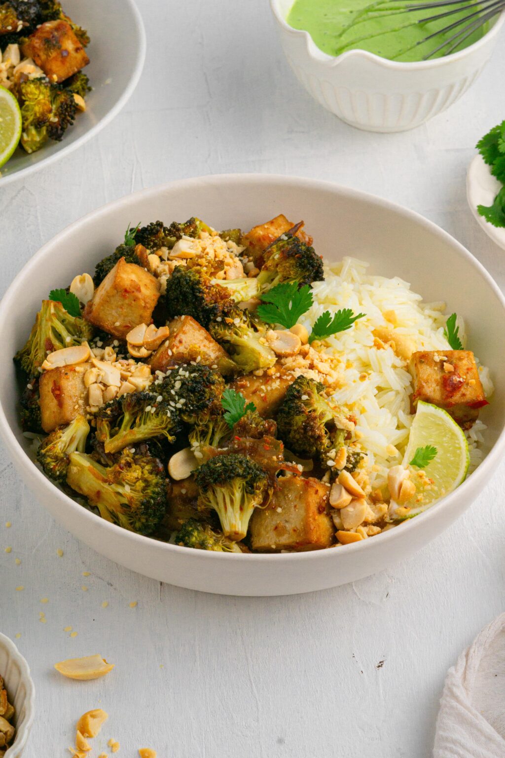 Sheet Pan Tofu and Broccoli (With Green Goddess Sauce) - PlantYou