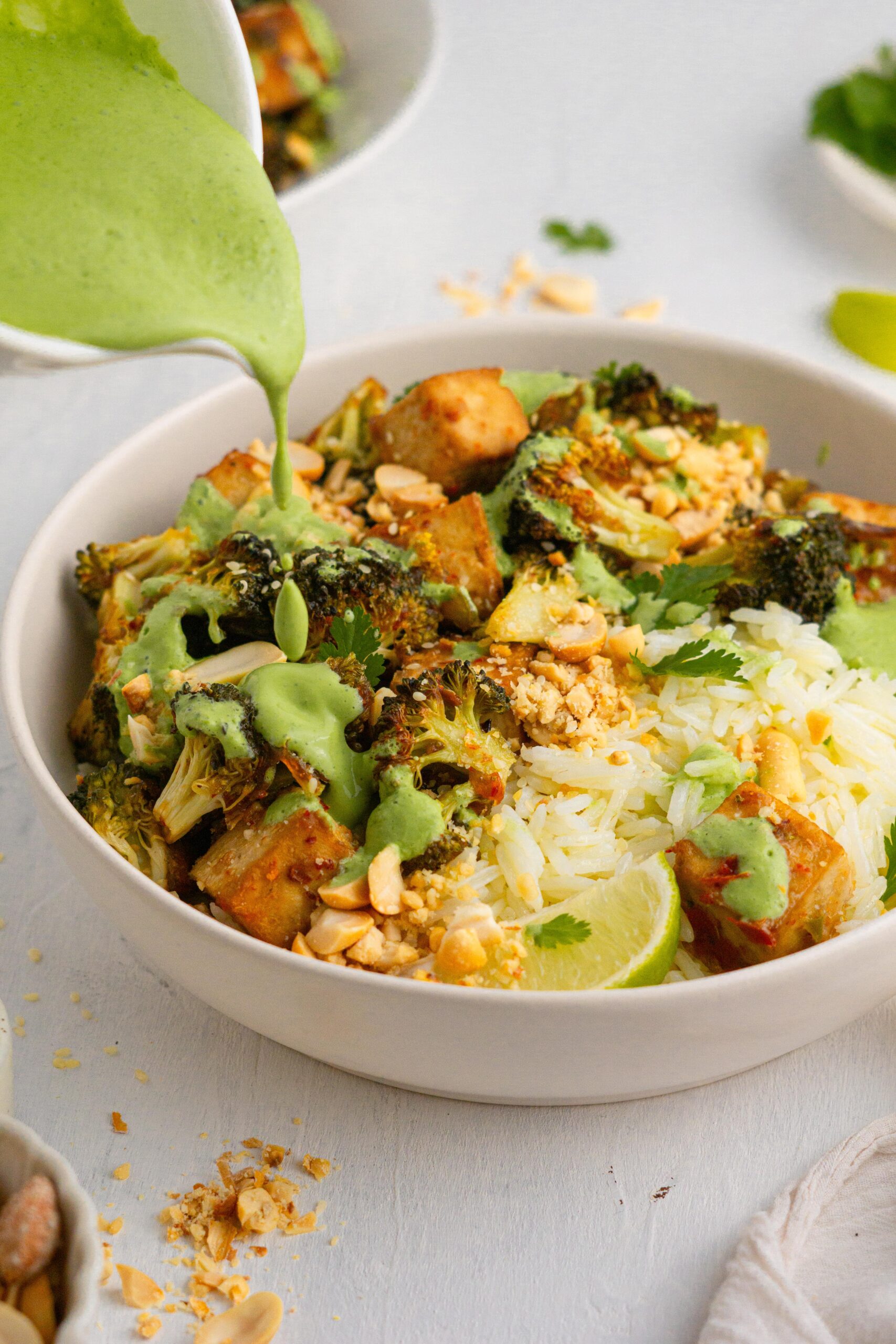 Sheet Pan Tofu and Broccoli (With Green Goddess Sauce) - PlantYou
