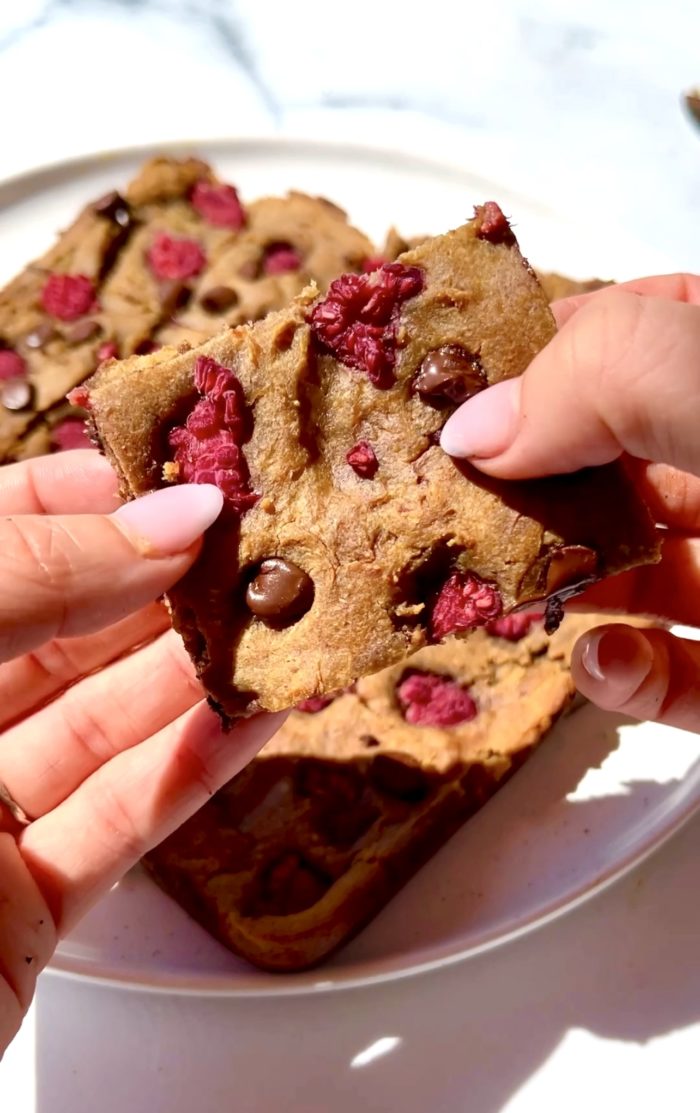 vegan protein blondies