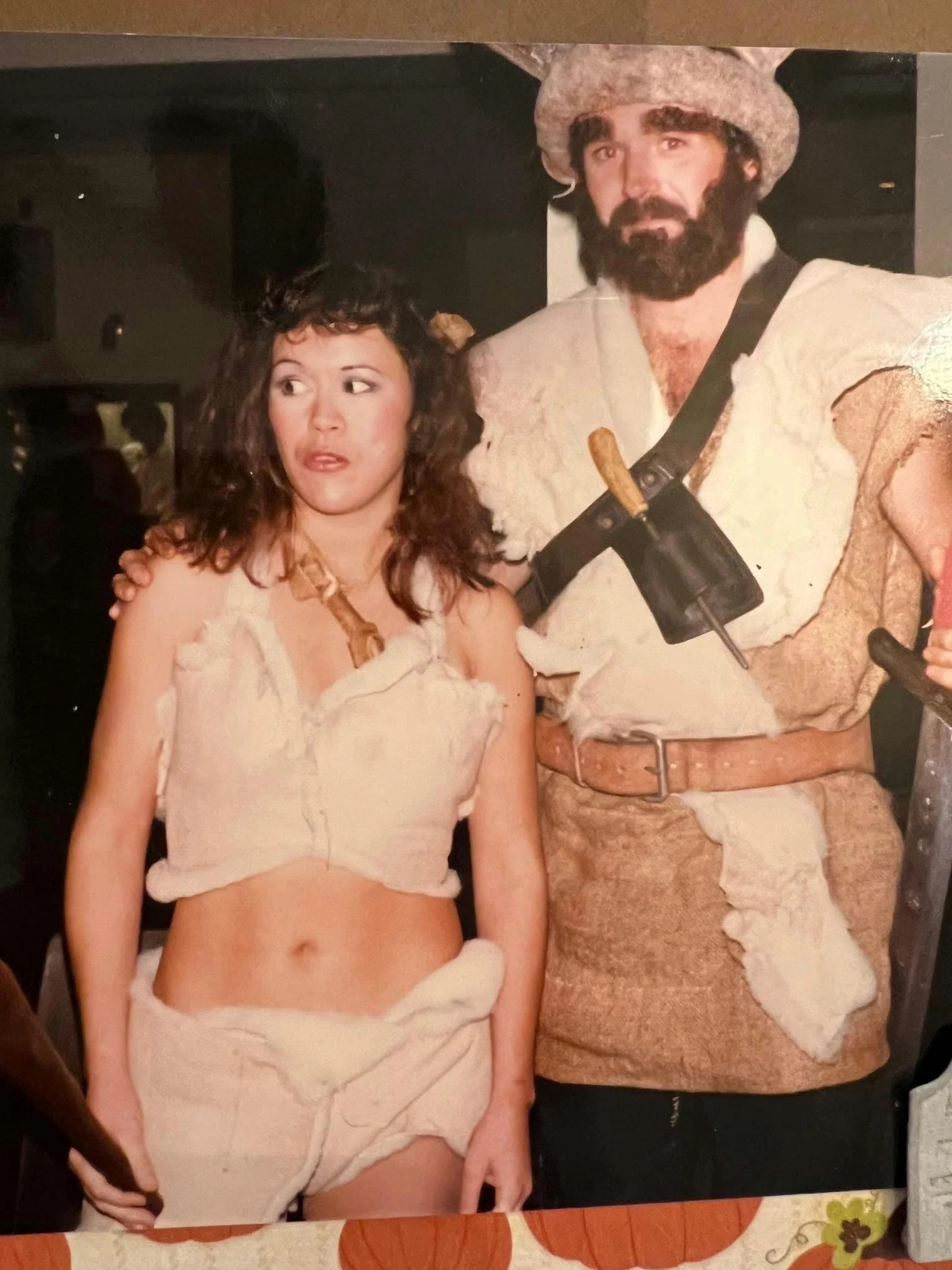 Carleigh's mom andf dad at a costume party