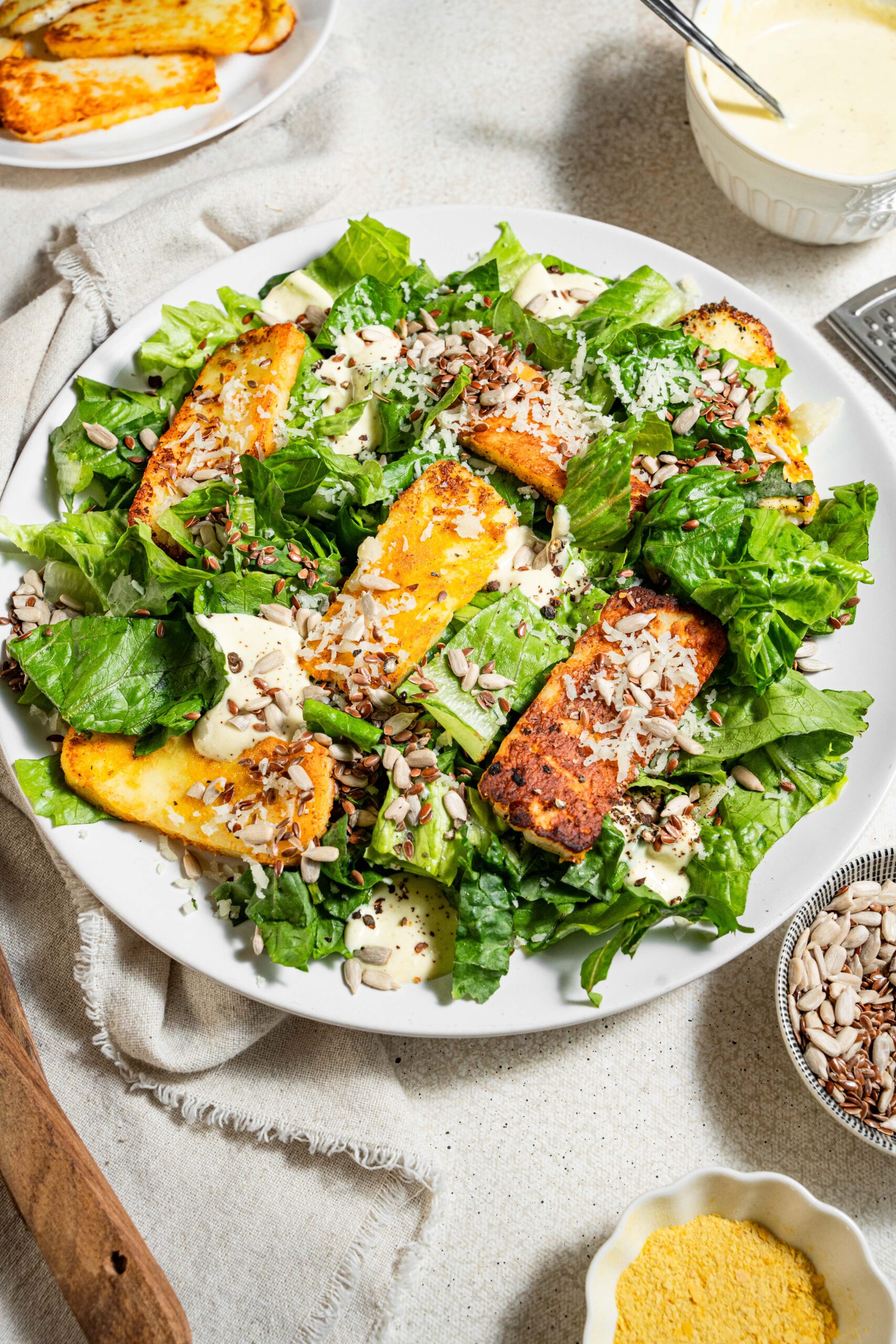 vegan caesar salad