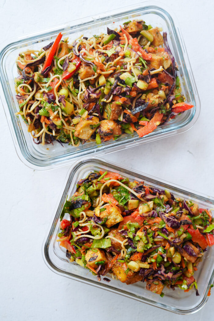 thai noodles salad meal prep plantyou