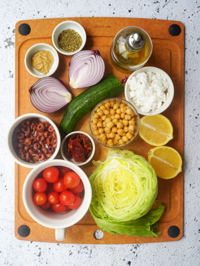 vegan greek salad ingredients