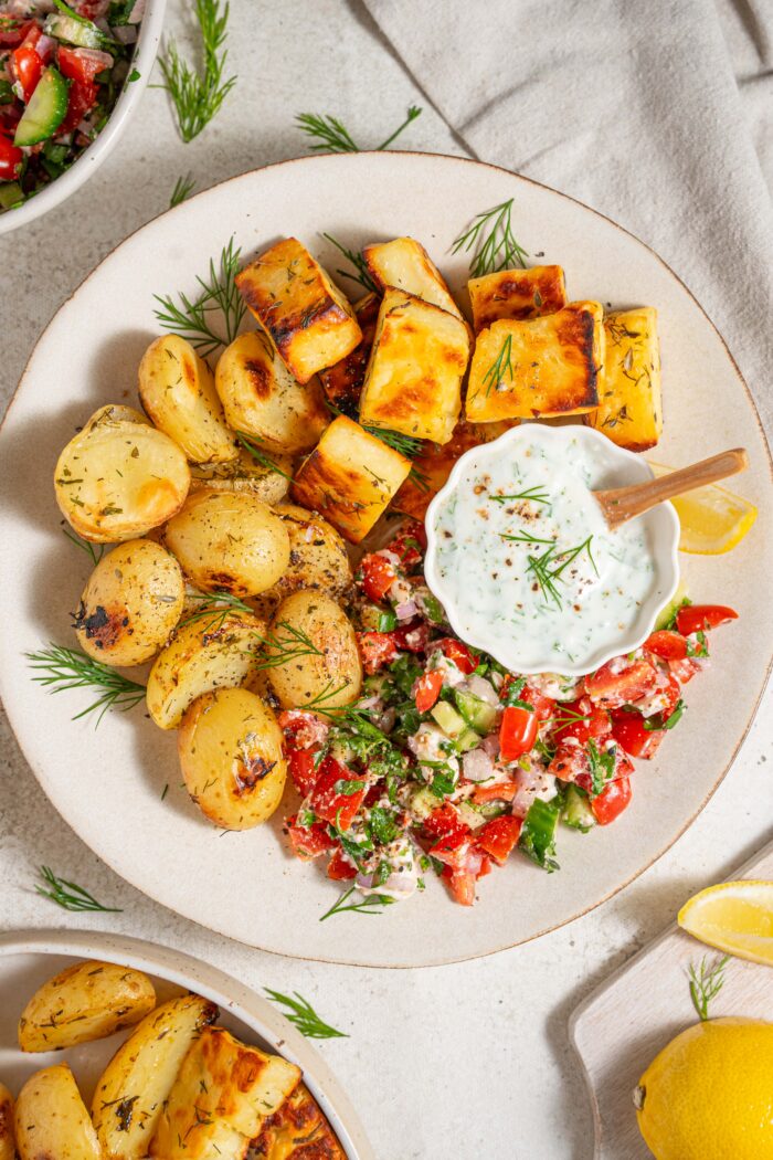 easy greek bowl recipe vegan plantyou