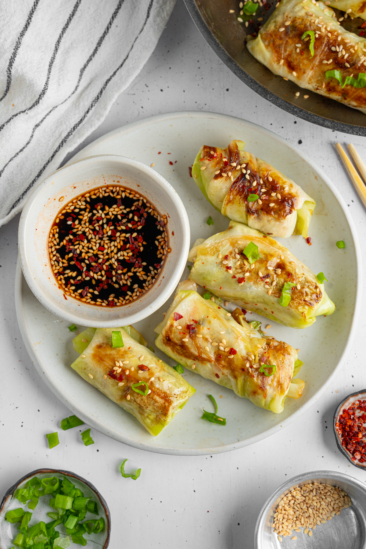 Vegan Cabbage-Wrapped Dumplings with Tofu-image