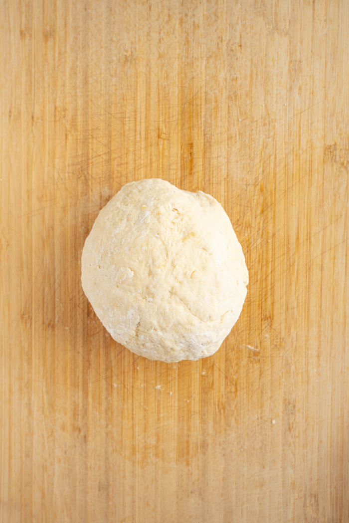 Easy vegan banana donut dough.