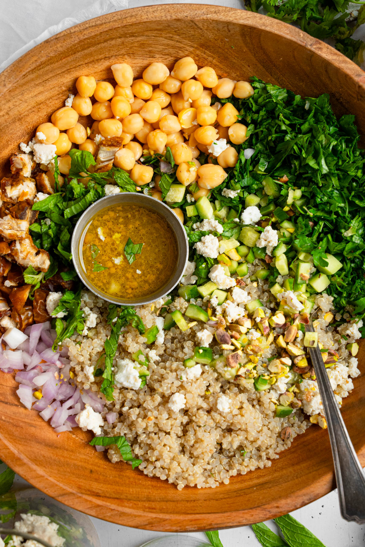 Vegan Couscous Salad with Feta and Mint-image